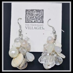 *Ten Thousand Villages* Bead Cluster Earrings